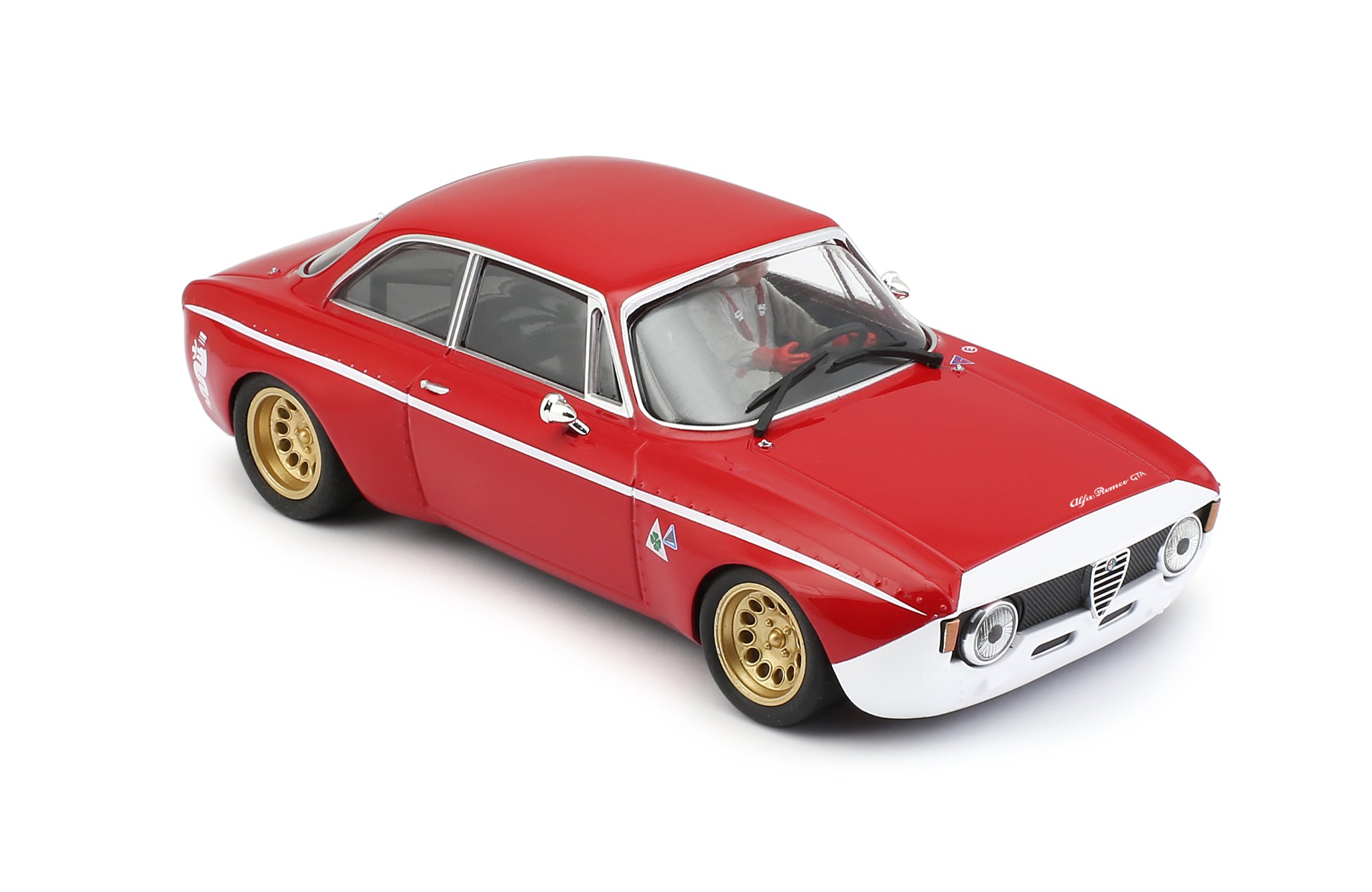 BRM142R Alfa GTA Red and White Club Car